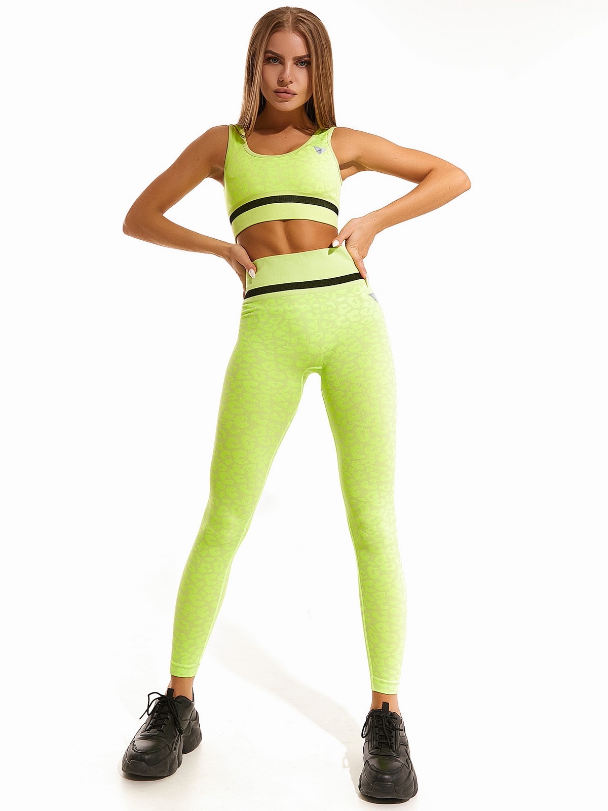 Топ SM Top LeoJeans Neon Green для спорта и фитнеса – фото №  5
