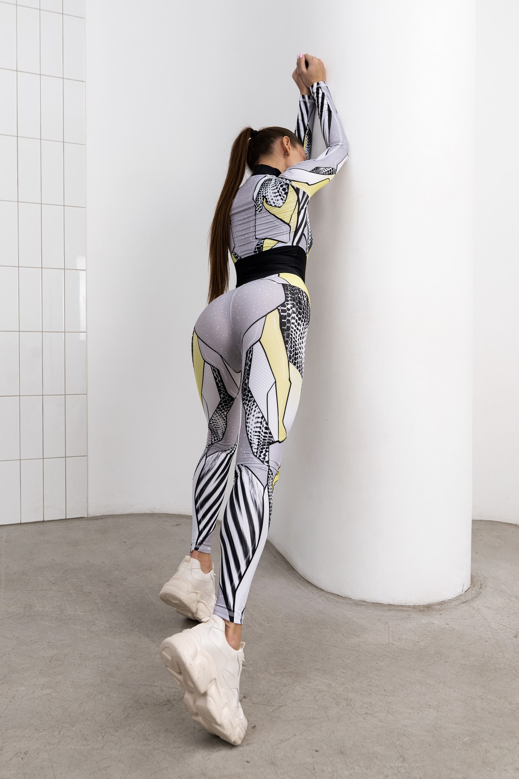 Комбинезон J-Suit Aesthetics Pop Snake White для спорта и фитнеса – фото №  7