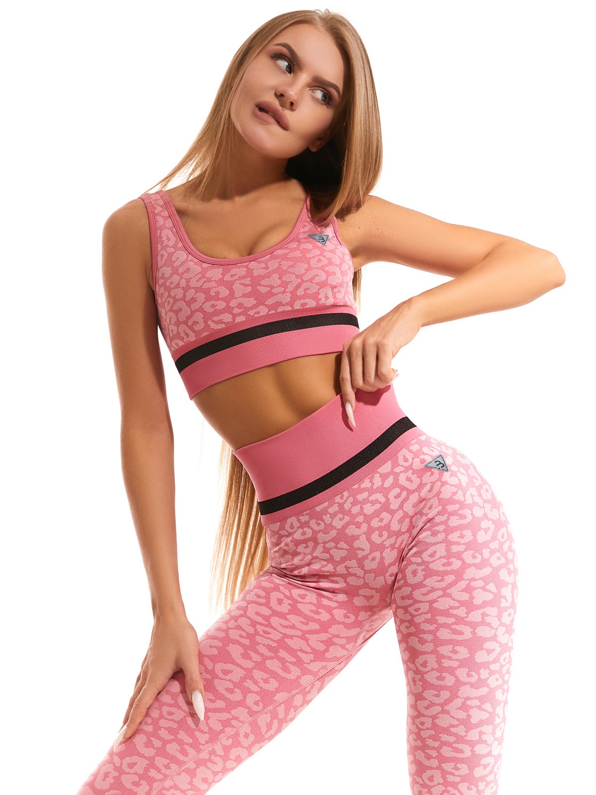 Топ SM Top LeoJeans Pink для спорта и фитнеса – фото №  5