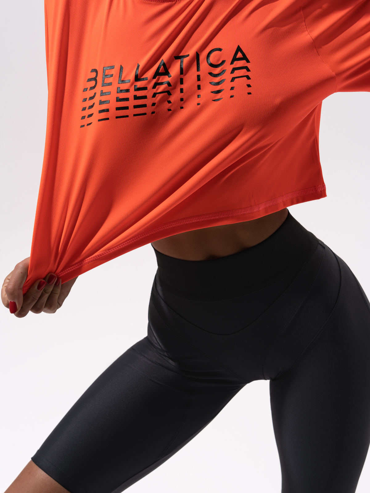 Топ T-Shirt Middle Logo Fluo Orange для спорта и фитнеса – фото №  5