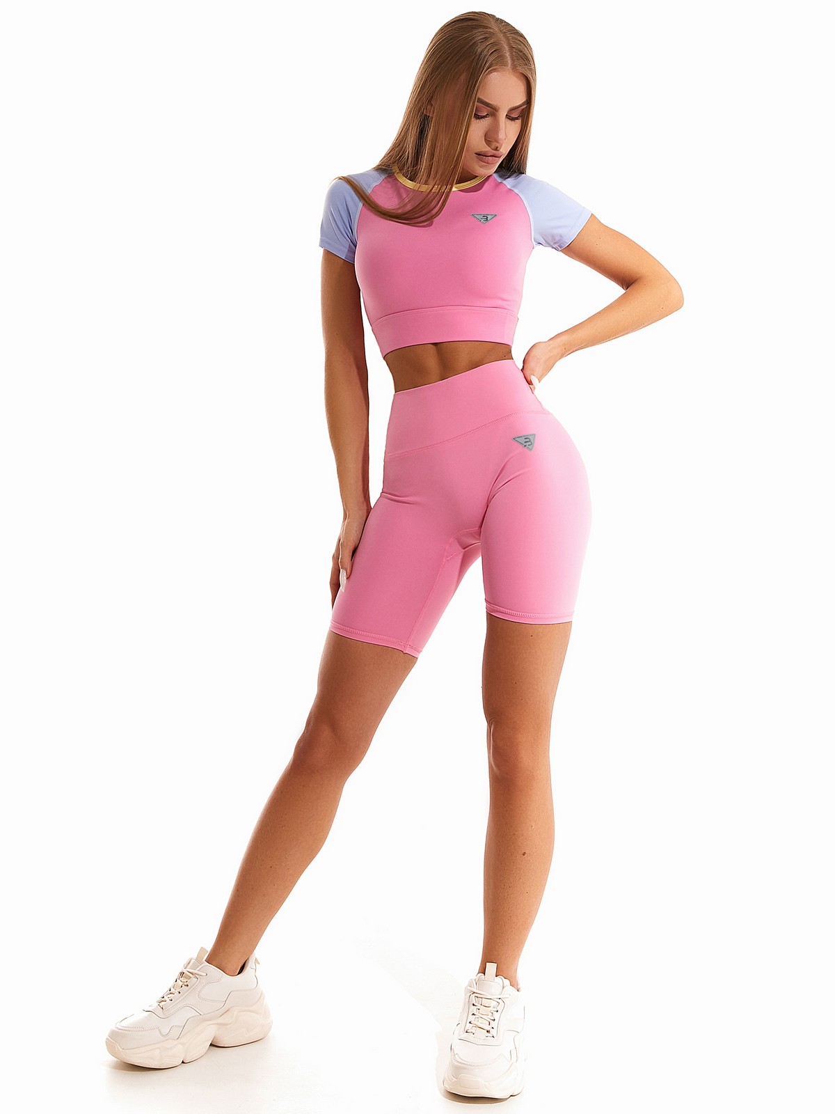 Топ SM T-Shirt Marshmallows Pink для спорта и фитнеса – фото №  2