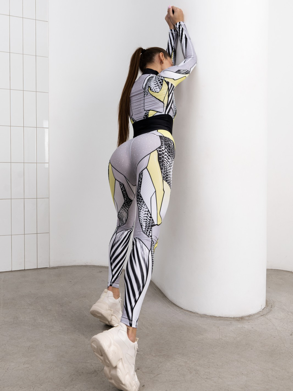 Комбинезон J-Suit Aesthetics Pop Snake White для спорта и фитнеса – фото №  7