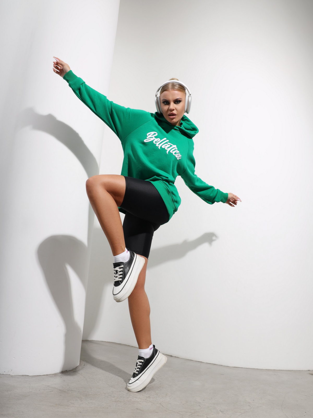 Hoodie Cheerleader Green для спорта и фитнеса – фото №  10