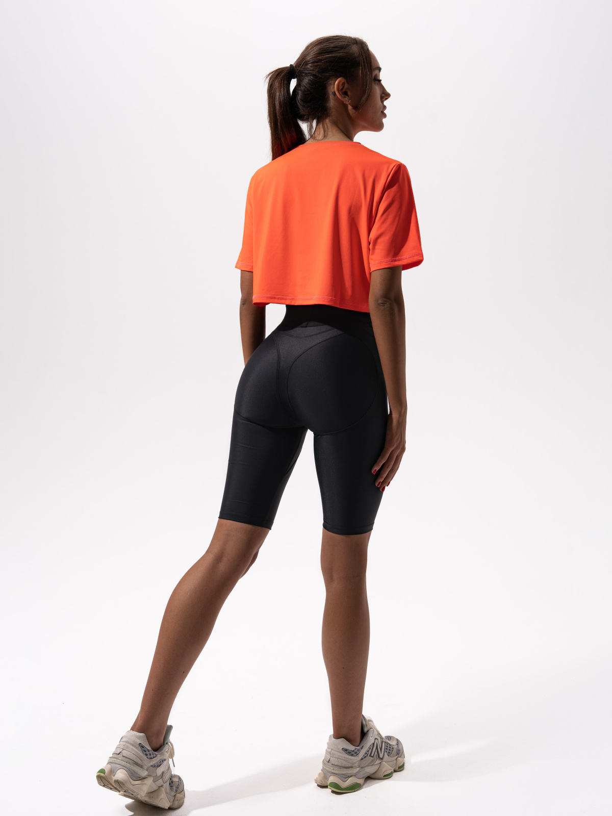 Топ T-Shirt Middle Logo Fluo Orange для спорта и фитнеса – фото №  3