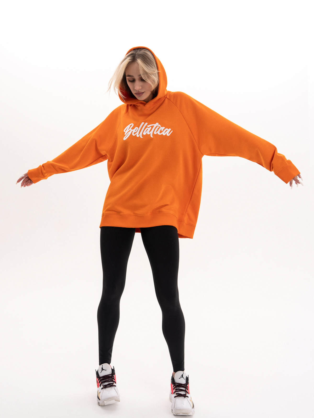 Hoodie Cheerleader Orange для спорта и фитнеса – фото №  10