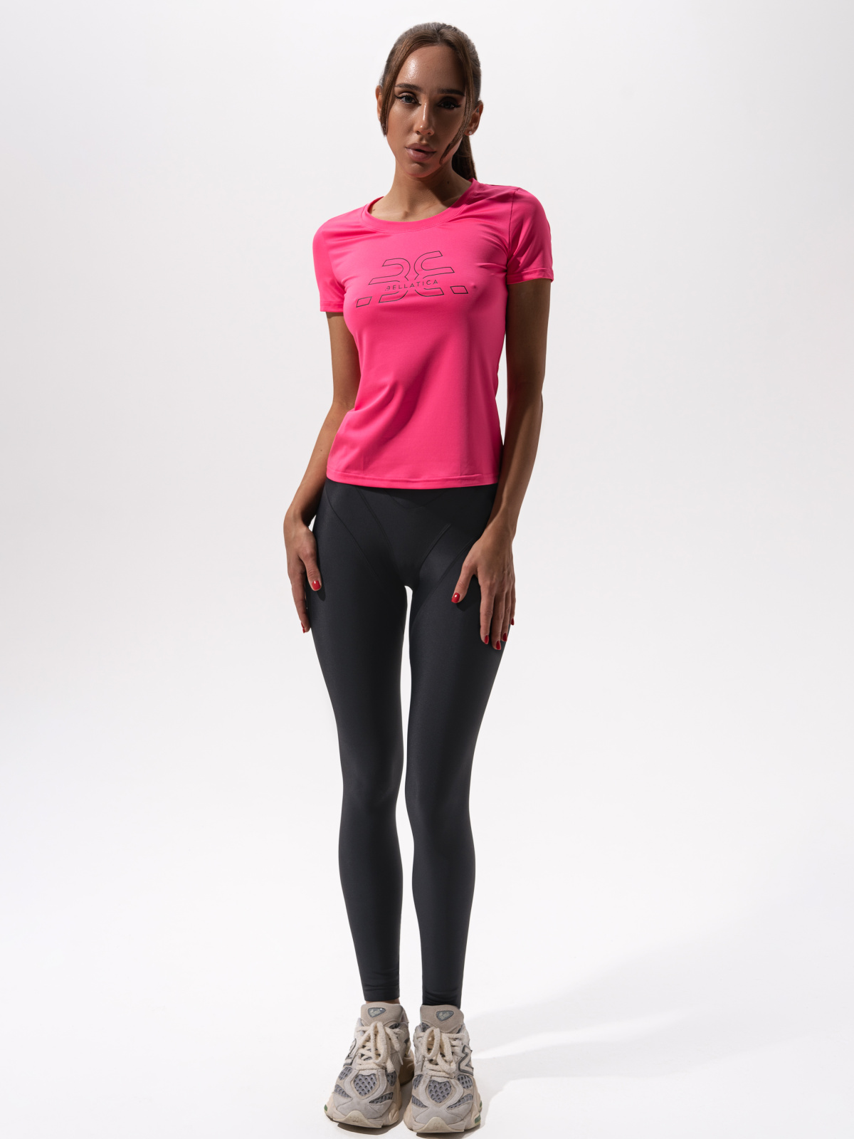 Топ T-Shirt Logo Fluo Pink для спорта и фитнеса – фото №  4