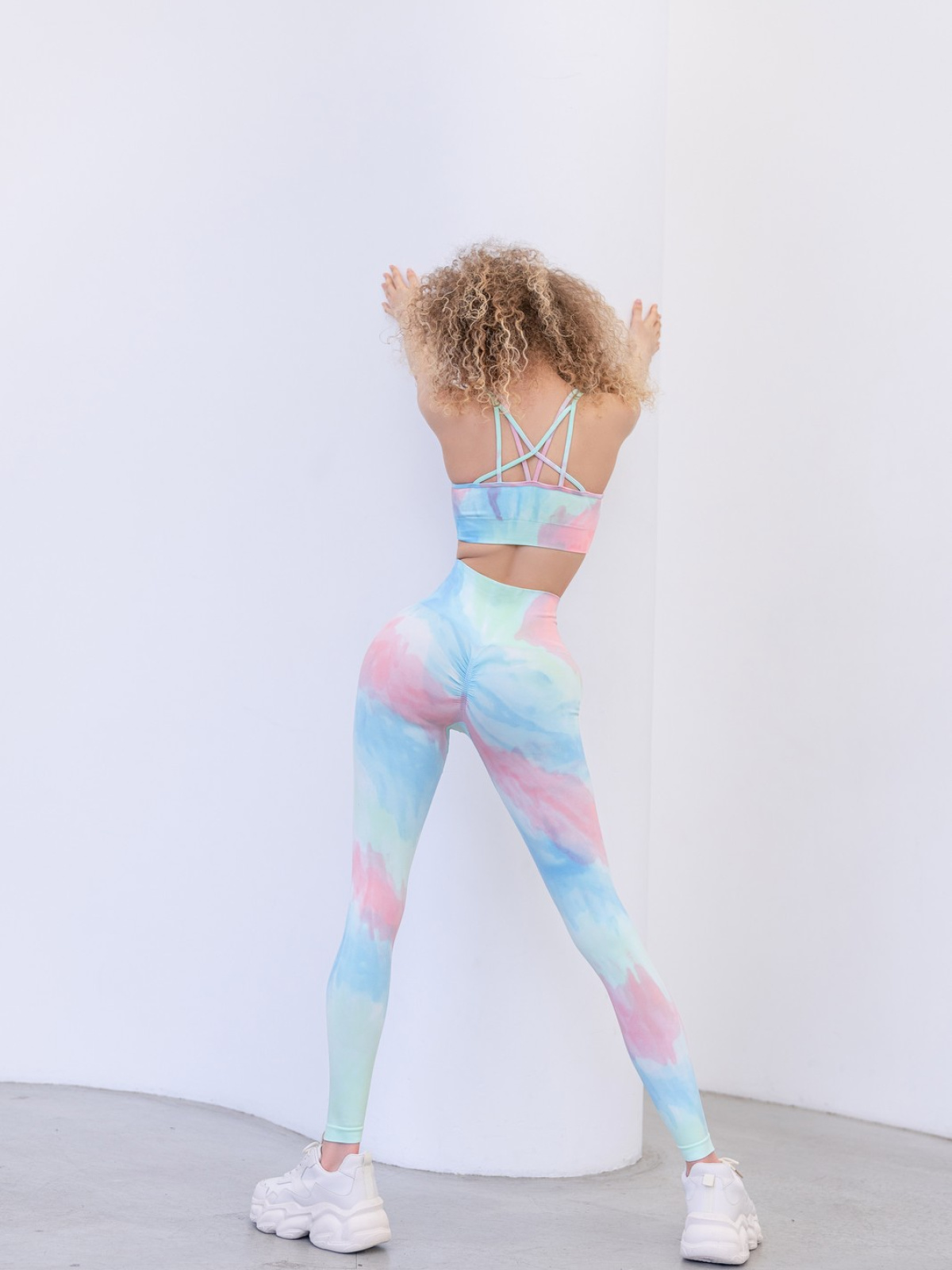 Лосины SM Leg TieDye Mint для спорта и фитнеса – фото №  5