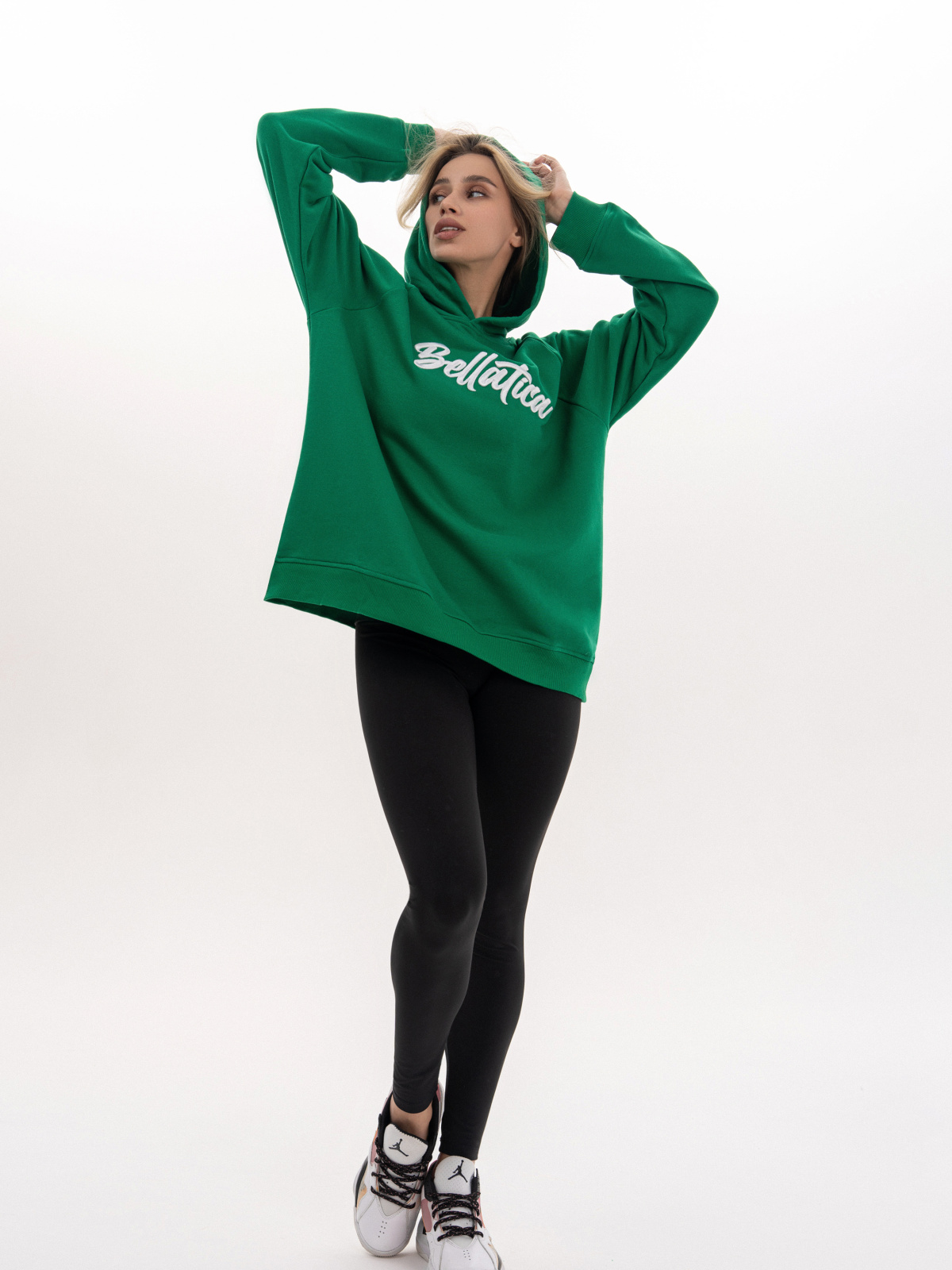 Hoodie Cheerleader Green для спорта и фитнеса – фото №  6